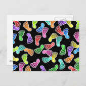 Happy Feet Wallpaper Postkarte (Vorne/Hinten)