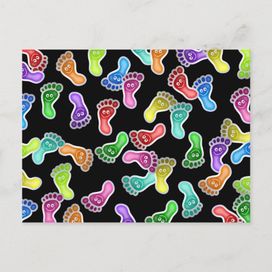 Happy Feet Wallpaper Postkarte (Vorderseite)
