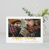 Happy Feiertage Gold Drehbuch Rottartan Weihnachte (Stehend vorne)