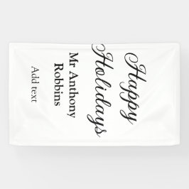 Happy Feiertage hinzufügen Name Datum Jahr einfach Banner