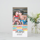 Happy Feiertagskarte (Stehend Vorderseite)