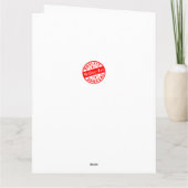 Happy Female gerade bestanden Medical Exam Card Karte (Rückseite)