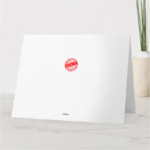 Happy Female Passed Driving Card Karte (Rückseite)