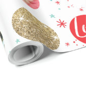 HAPPY FERIEN Foto Spot Freude Liebe Frieden Rotes  Geschenkpapier (Rolleneckpunkt)