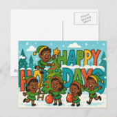 HAPPY FERIEN Postcard Postkarte (Vorne/Hinten)