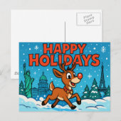 HAPPY FERIEN Postcard Postkarte (Vorne/Hinten)