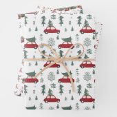 Happy Ferien Schnee Spaß Packung Papierblätter Geschenkpapier Set (Beispiel)