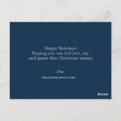 Happy Ferien Skript überlagern Weihnachtsfotokarte Postkarte (Rückseite)