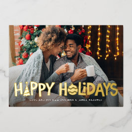 Happy Ferien Spaß spielerisch niedlich ein Foto Fa Folien Feiertagskarte