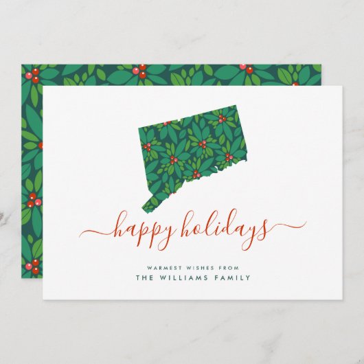 HAPPY FERIEN Warme Wünsche aus Connecticut (Vorne/Hinten)