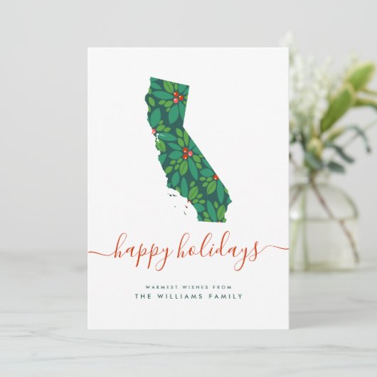 HAPPY FERIEN Warme Wünsche aus Kalifornien (Stehend Vorderseite)