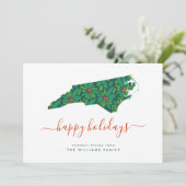 HAPPY FERIEN Warme Wünsche aus North Carolina (Stehend Vorderseite)