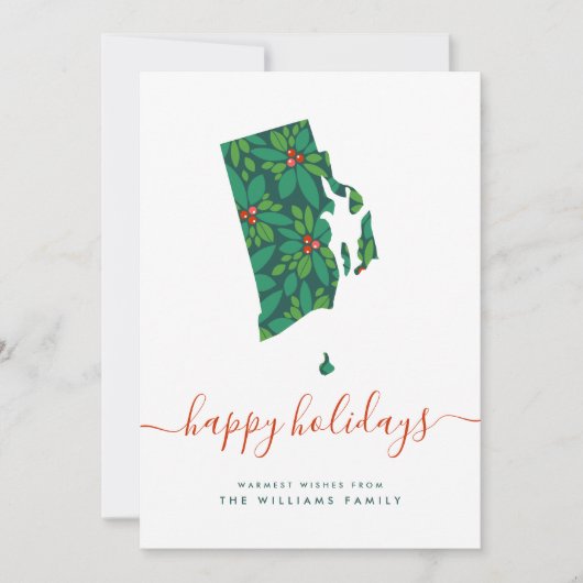 HAPPY FERIEN Warme Wünsche von Rhode Island (Vorderseite)