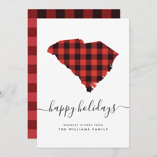 HAPPY FERIEN Warme Wünsche von South Carolina (Vorne/Hinten)