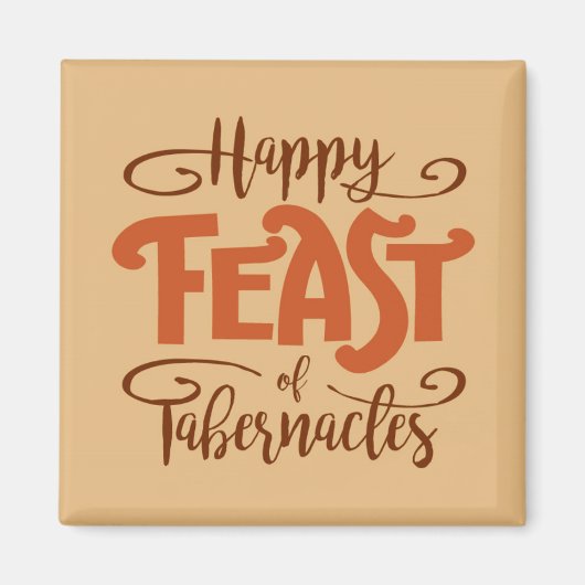 Happy Fest Tabernacles Magnet (Vorne)