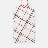 Happy Festive Red Elegante Weihnachtsfeiertag Geschenkanhänger (Rückseite)