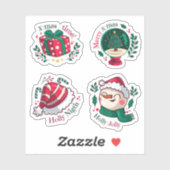 Happy festive sticker collection (Blatt)