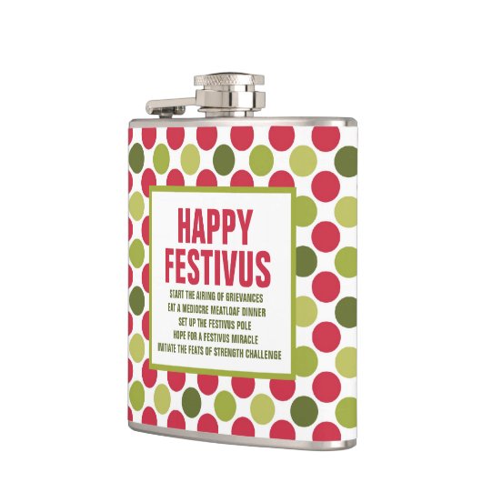 Happy Festivus Fun Flask von ©NHC Flachmann (Links)