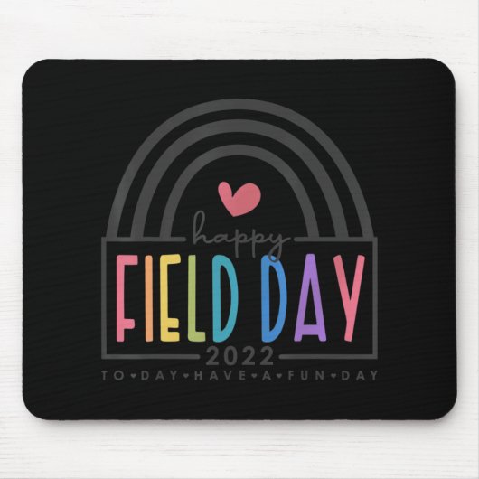 Happy Field Day 2022 Regenbogenspass Tagesausflüge Mousepad (Vorne)