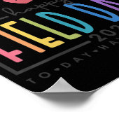 Happy Field Day 2022 Regenbogenspass Tagesausflüge Poster (Ecke)