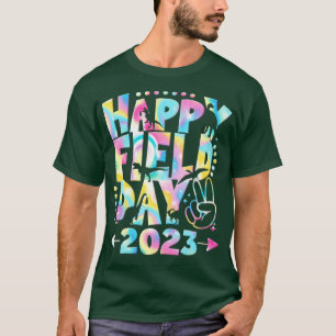 Happy Field Days Gefärbte Krawatte Niedlich Dinosa T-Shirt