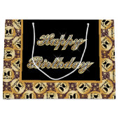 Happy Fifth Birthday Geschenktasche Große Geschenktüte (Vorderseite)