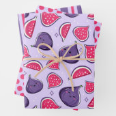 Happy Figs Wrapping Paper Set 3 Geschenkpapier Set (Beispiel)