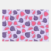 Happy Figs Wrapping Paper Set 3 Geschenkpapier Set (Vorderseite)