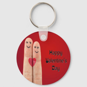 Happy Fingers Valentinstag Schlüsselanhänger