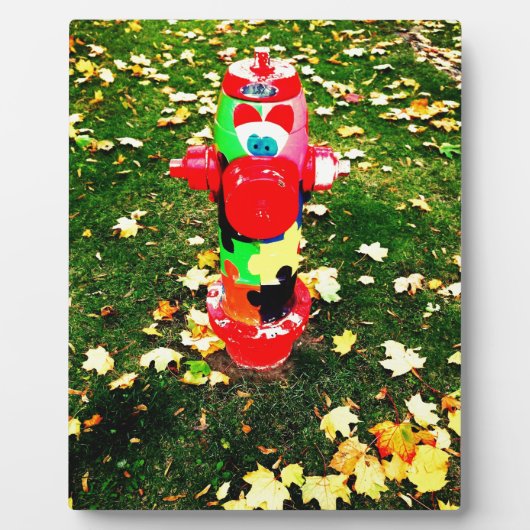 Happy Fire Hydrant Fotoplatte (Vorderseite)