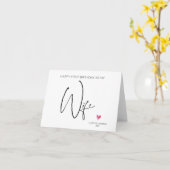 Happy First Birthday as My Ehefrau Gift from Husba Karte (Gelbe Blume)