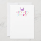 Happy First Birthday Card Karte (Rückseite)