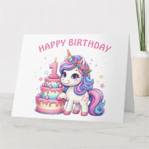 Happy First Birthday Card Karte