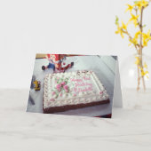 Happy First Birthday Elisabeth Karte (Gelbe Blume)