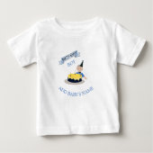 Happy First Birthday Niedlich Baby Boy individuell Baby T-shirt (Vorderseite)