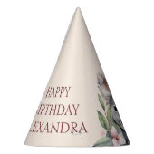 Happy First Birthday Watercolor Koala Partyhütchen (Links)