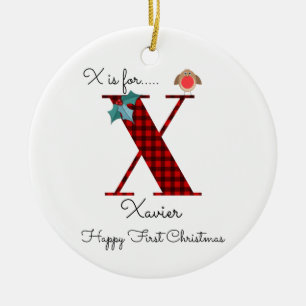 Happy First Christmas x Lumberjack Robin Baum Keramik Ornament