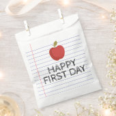 Happy First Day Back to School Apple Teacher Geschenktütchen (Ausgeschnitten)
