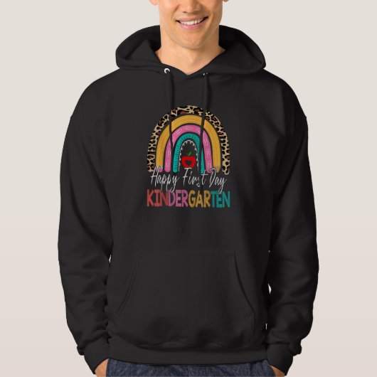 Happy First Day Kindergarten Teacher Back To Schoo Hoodie (Vorderseite)