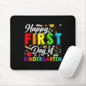 Happy First Day Of Kindergarten Back To School Boy Mousepad (Mit Mouse)