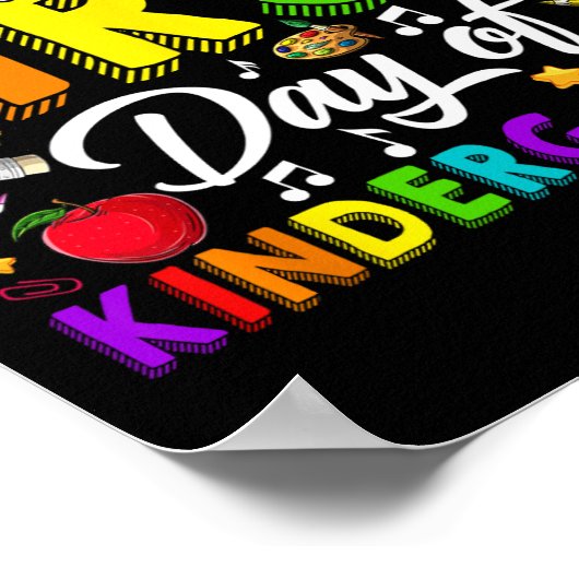 Happy First Day Of Kindergarten Back To School Boy Poster (Ecke)