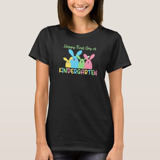 Happy first Day of Kindergarten   T-Shirt (Vorderseite)
