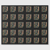 Happy First Day of School Back to School Geschenkpapier (Flach)