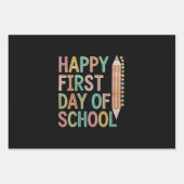 Happy First Day of School Back to School Geschenkpapier Set (Vorderseite)
