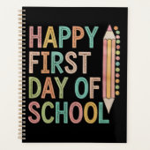 Happy First Day of School Back to School Planer (Vorderseite)