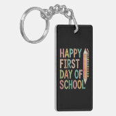 Happy First Day of School Back to School Schlüsselanhänger (Vorderseite links)