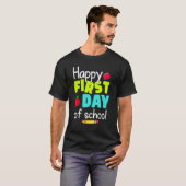 Happy First Day of School Back to School Teacher S T-Shirt (Vorne ganz)