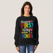 Happy First Day Of School Cute  Back To School 1 Sweatshirt (Vorne ganz)