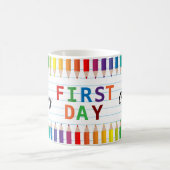 Happy First Day of School Mug – Fun Back to School Kaffeetasse (Mittel)