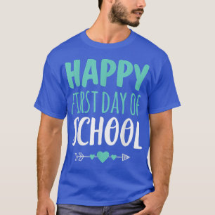 Happy First Day of School T Lehrer Student Arrow T-Shirt